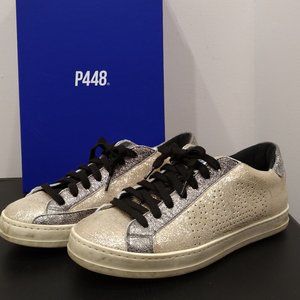 P448 Gold and Silver - John Panama Sneakers